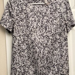 H&M silk shot sleeve top